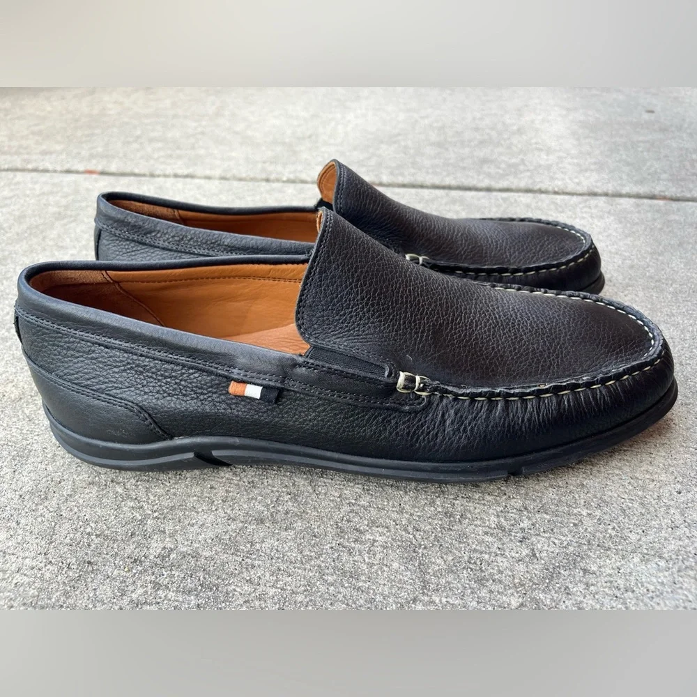 Allen Edmonds Men’s Black Leather Slip-On Loafers
